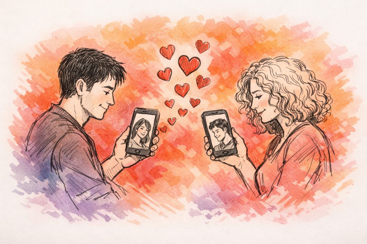 Falling in Love via an App